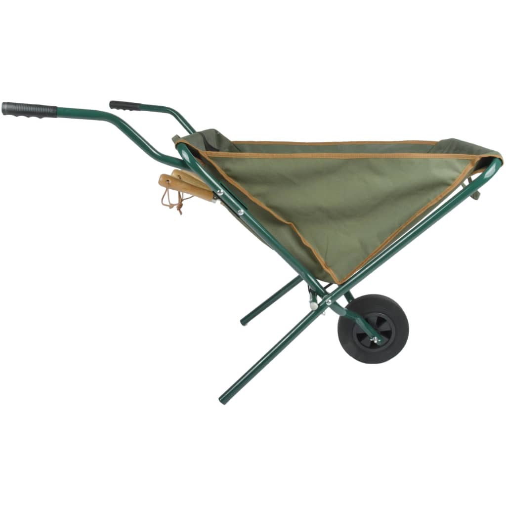 Foldbar trillebår grønn GT138