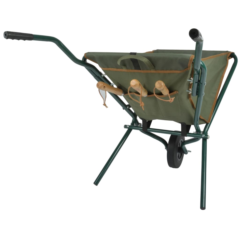 Foldbar trillebår grønn GT138