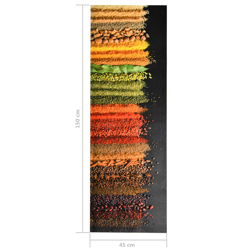 Kjøkkenmatte vaskbar Spice 45x150 cm