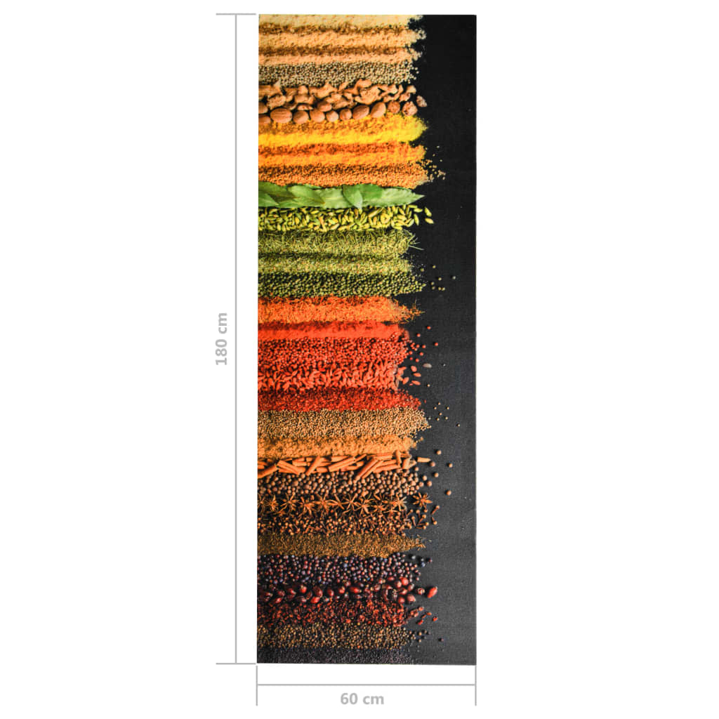 Kjøkkenmatte vaskbar Spice 60x180 cm