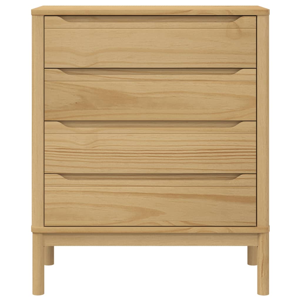 Kommode FLORO voksbrun heltre furu