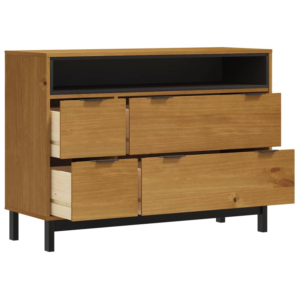 Kommode FLAM 110x40x80 cm heltre furu