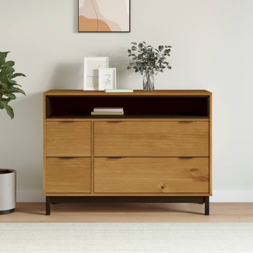 Kommode FLAM 110x40x80 cm heltre furu