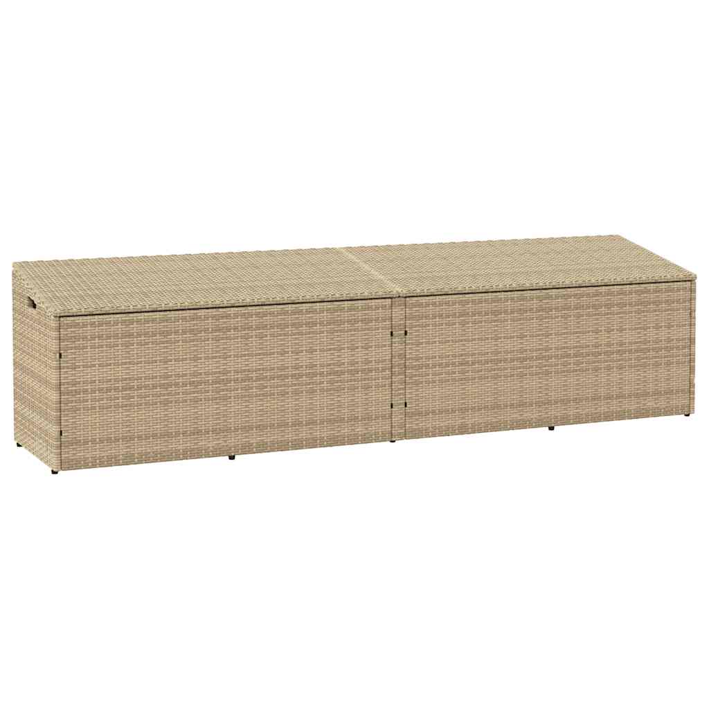 Putekasse beige 220x50x58 cm polyrotting