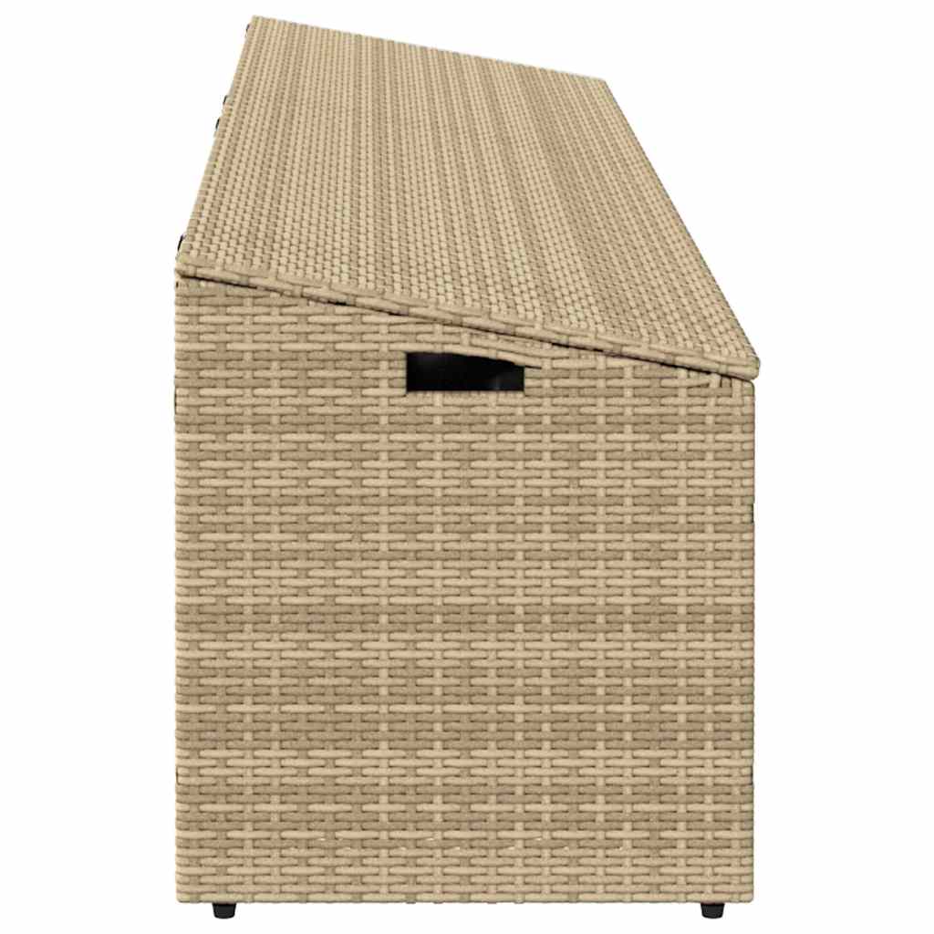 Putekasse beige 220x50x58 cm polyrotting