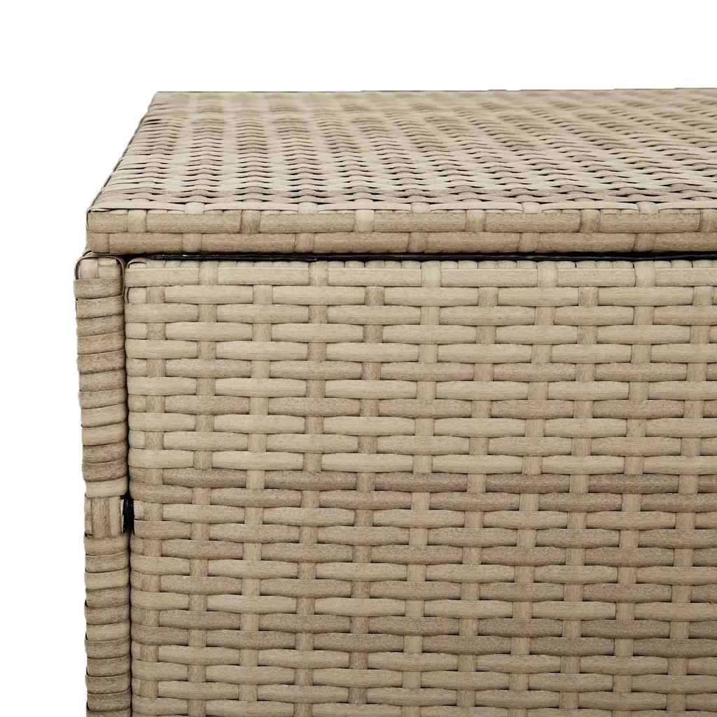 Putekasse beige 220x50x58 cm polyrotting