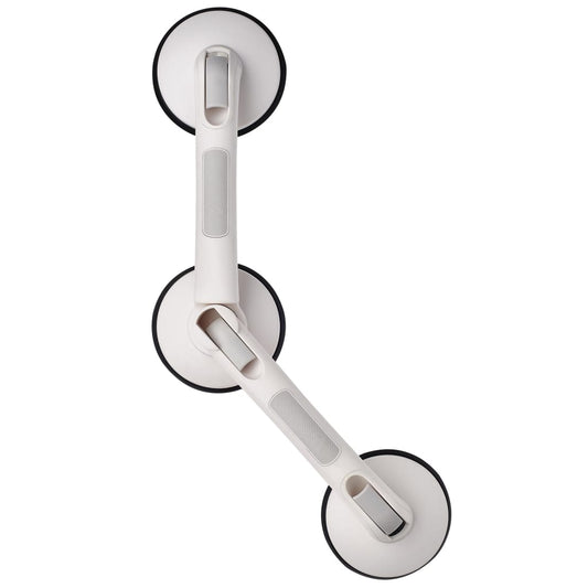 Vinklet sugegripestang Premium hvit