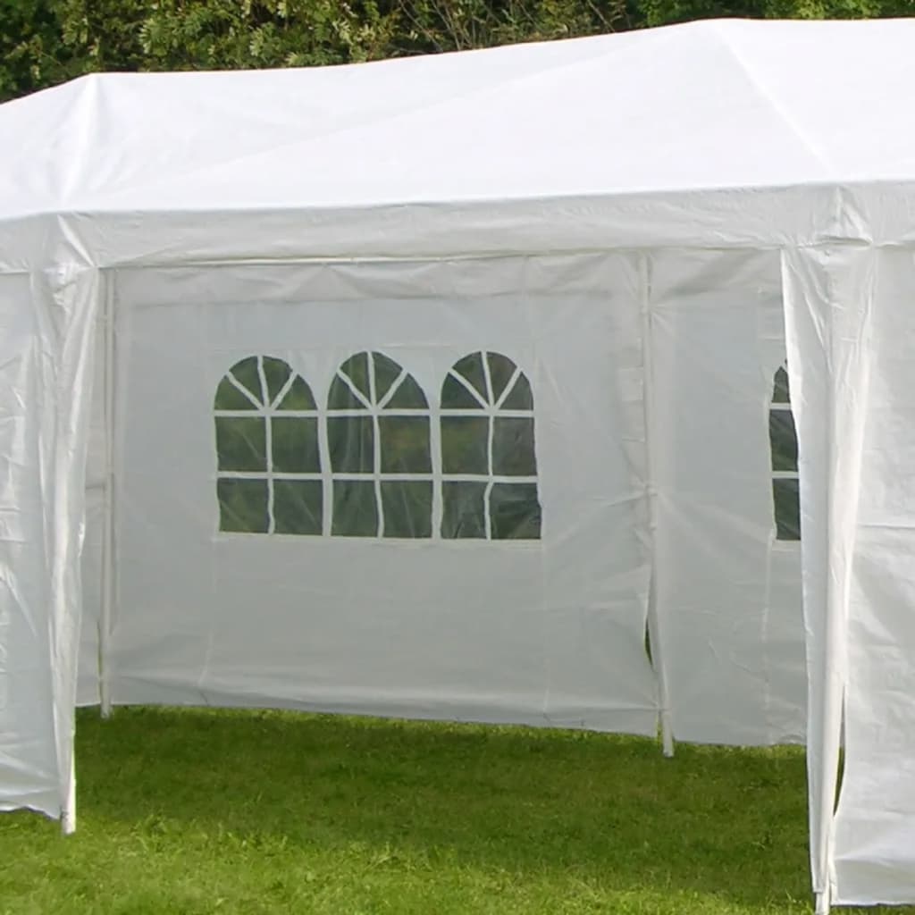 Partytelt med sidevegger 3x9m hvit