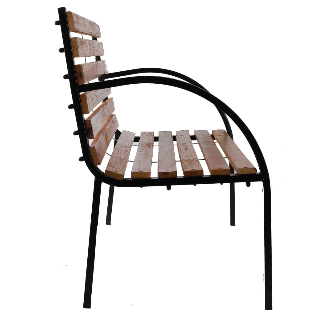 Parkbenk brun 122x60x81 cm