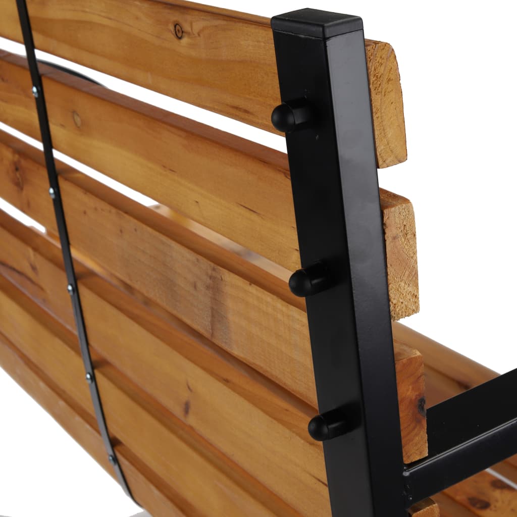 Parkbenk brun 122x60x81 cm