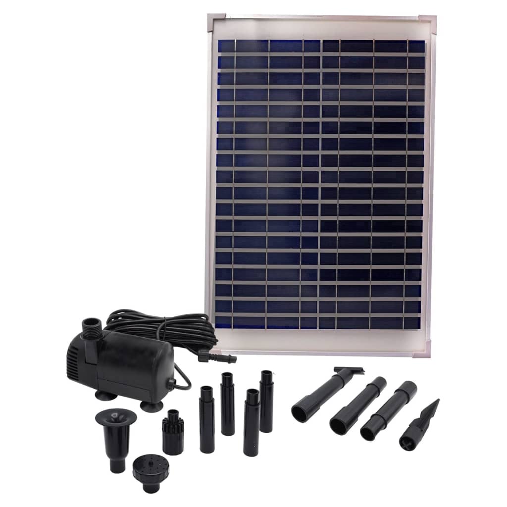 Fontenepumpe SolarMax 1000 med solcellepanel