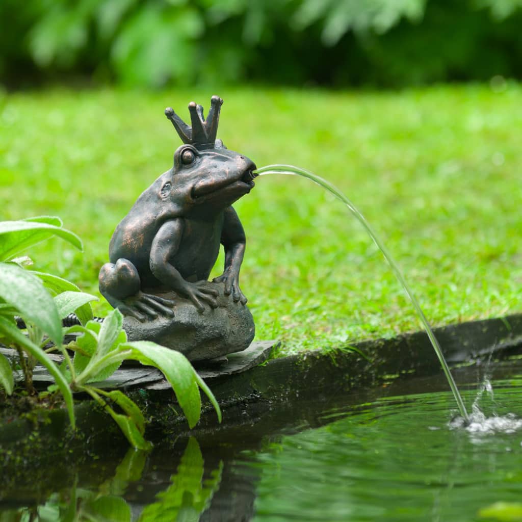 Garden fountain king frog