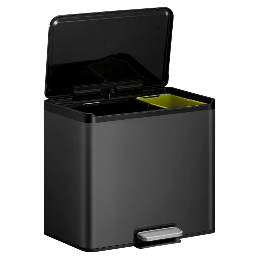 Pedalbøtte Essential 20+9 L svart
