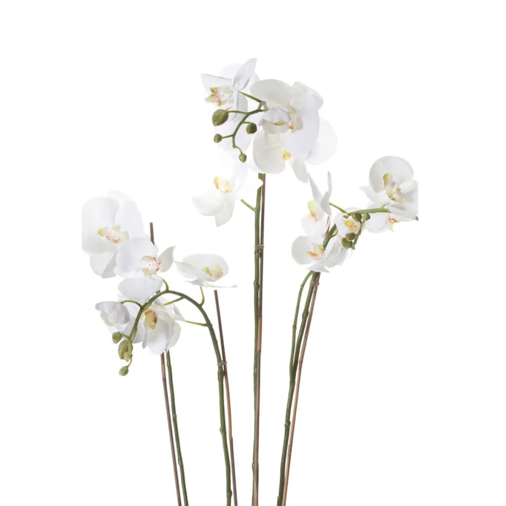 Kunstig orkidé med mose hvit 90 cm 20.355