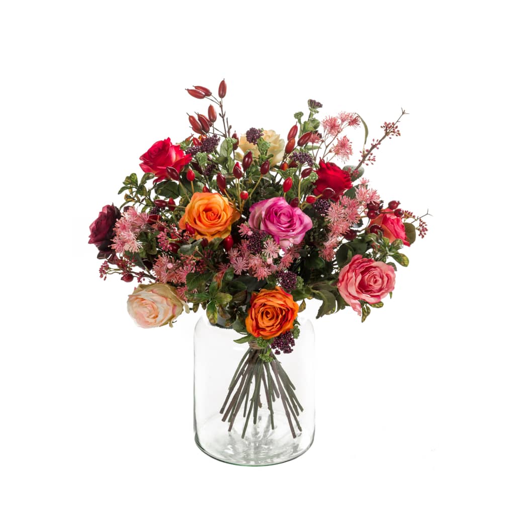 Kunstig bukett Flame Roses