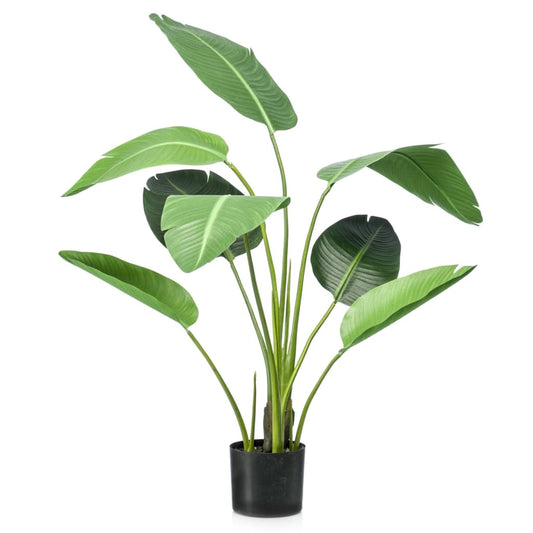 Artificial tree Strelitzia in pot 120 cm green