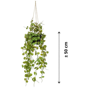 Artificial Ceropegia hengende busk 50 cm i potte