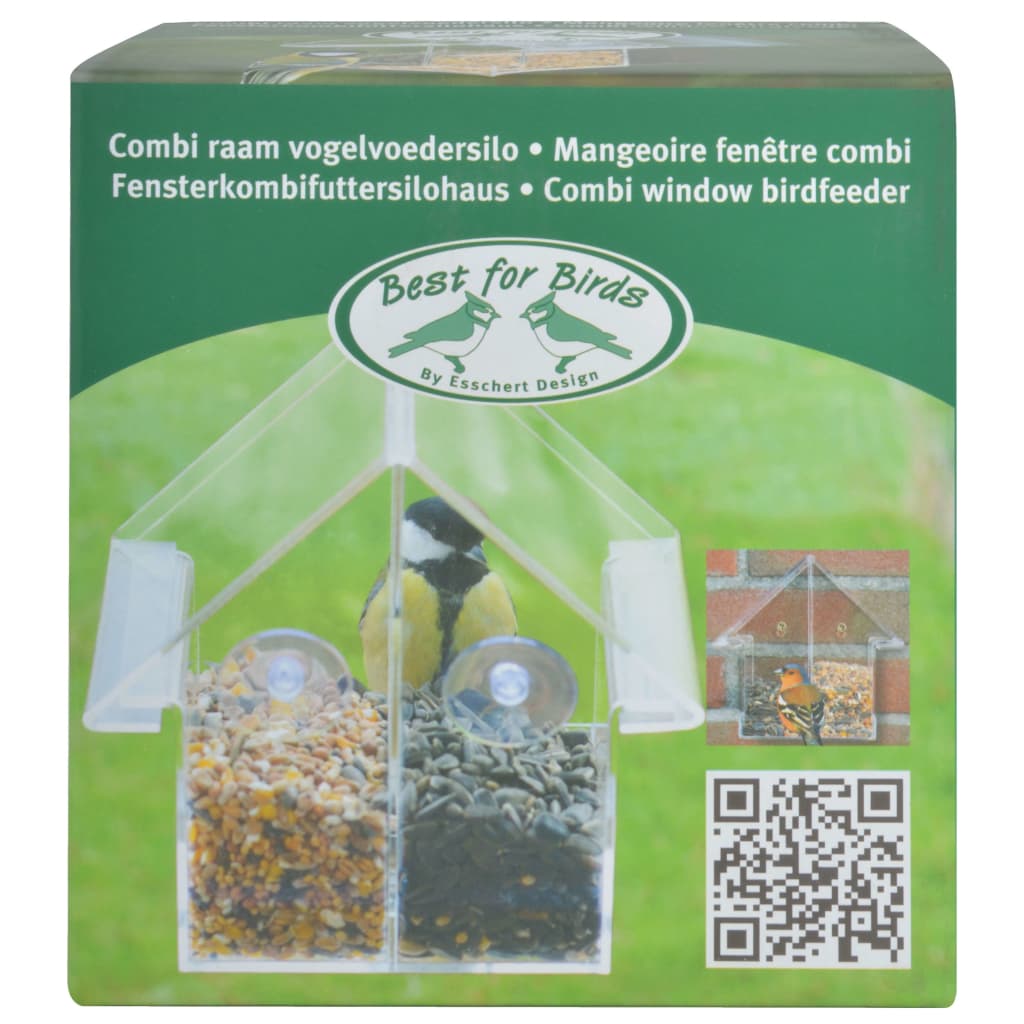 Bird feeder combi acrylic