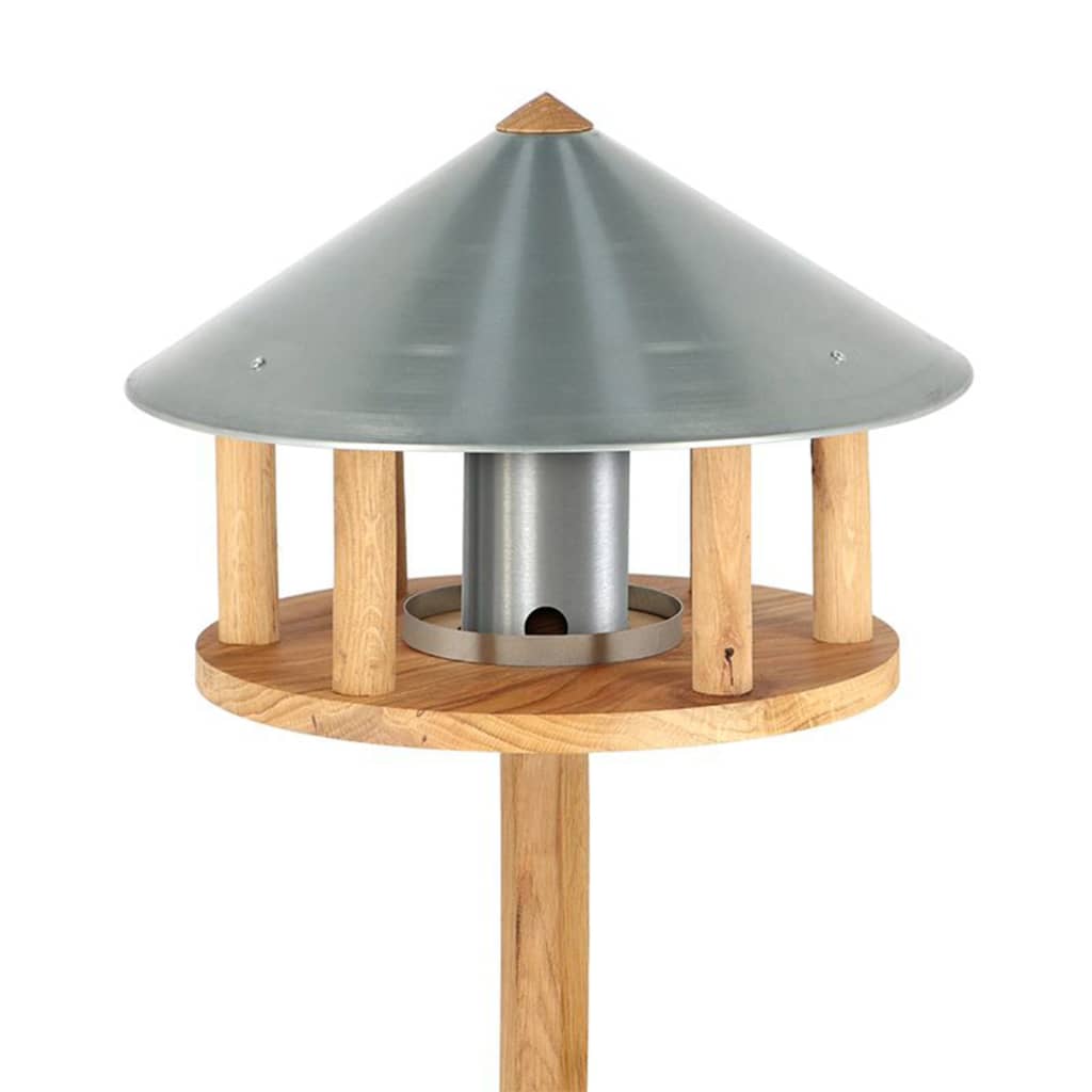 Fuglebord med silo og rund sinktak