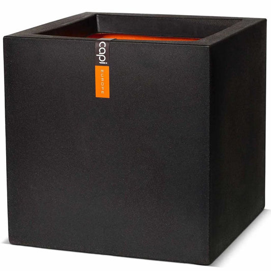 Plantepotte Urban Smooth kvadratisk 40x40x40 cm svart KBL903