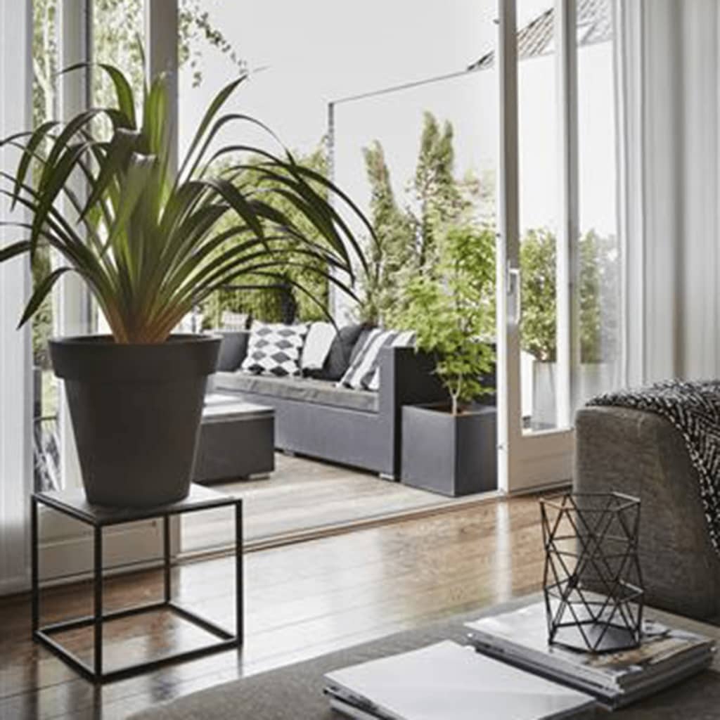 Plantepotte Urban Smooth kvadratisk 40x40x40 cm svart KBL903