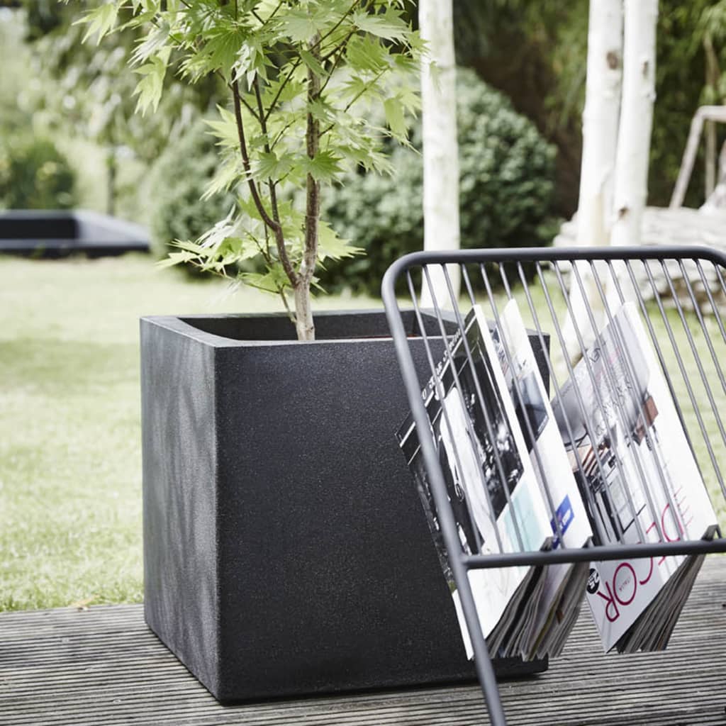 Plantepotte Urban Smooth kvadratisk 40x40x40 cm svart KBL903