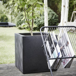 Plantepotte Urban Smooth kvadratisk 40x40x40 cm svart KBL903