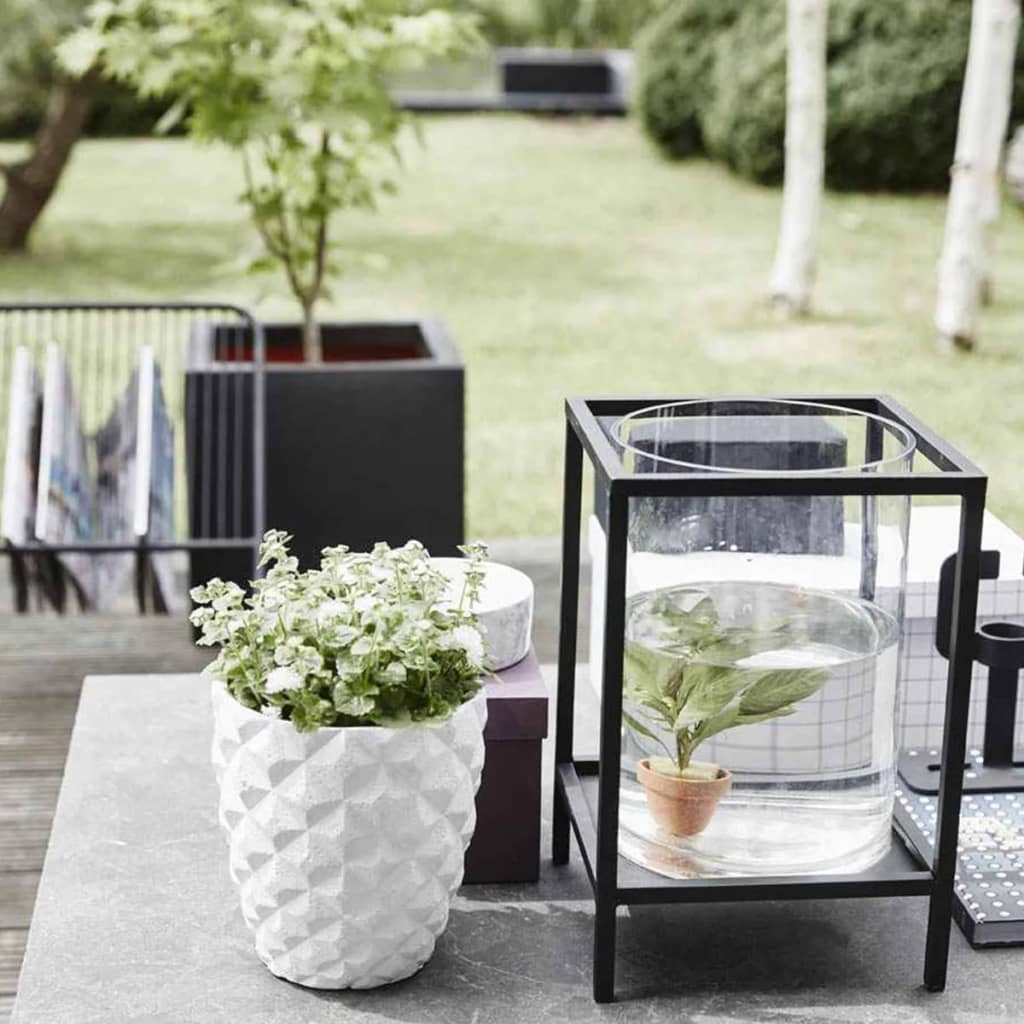 Plantepotte Urban Smooth kvadratisk 40x40x40 cm svart KBL903