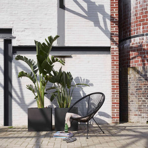 Plantepotte Urban Smooth kvadratisk 40x40x40 cm svart KBL903