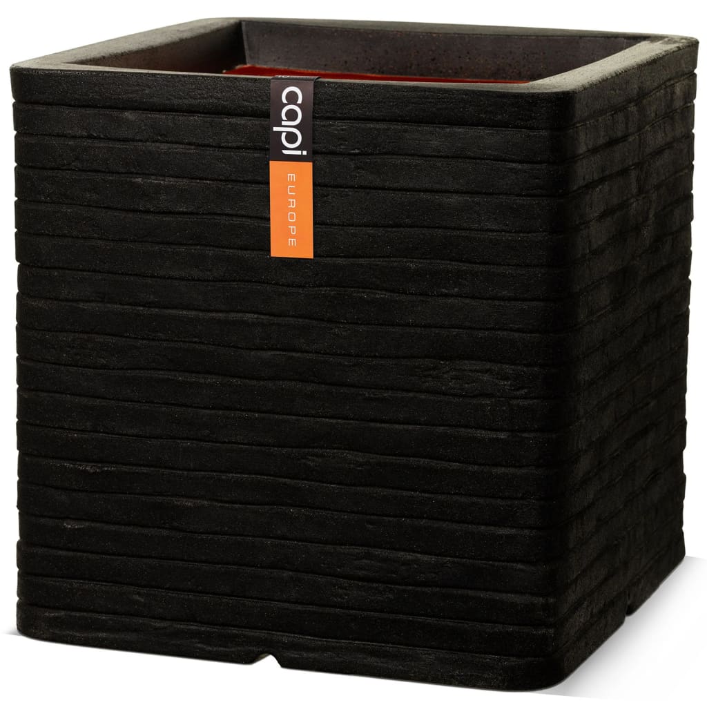 Plantepotte Nature Row kvadratisk 40x40 cm svart KBLRO903