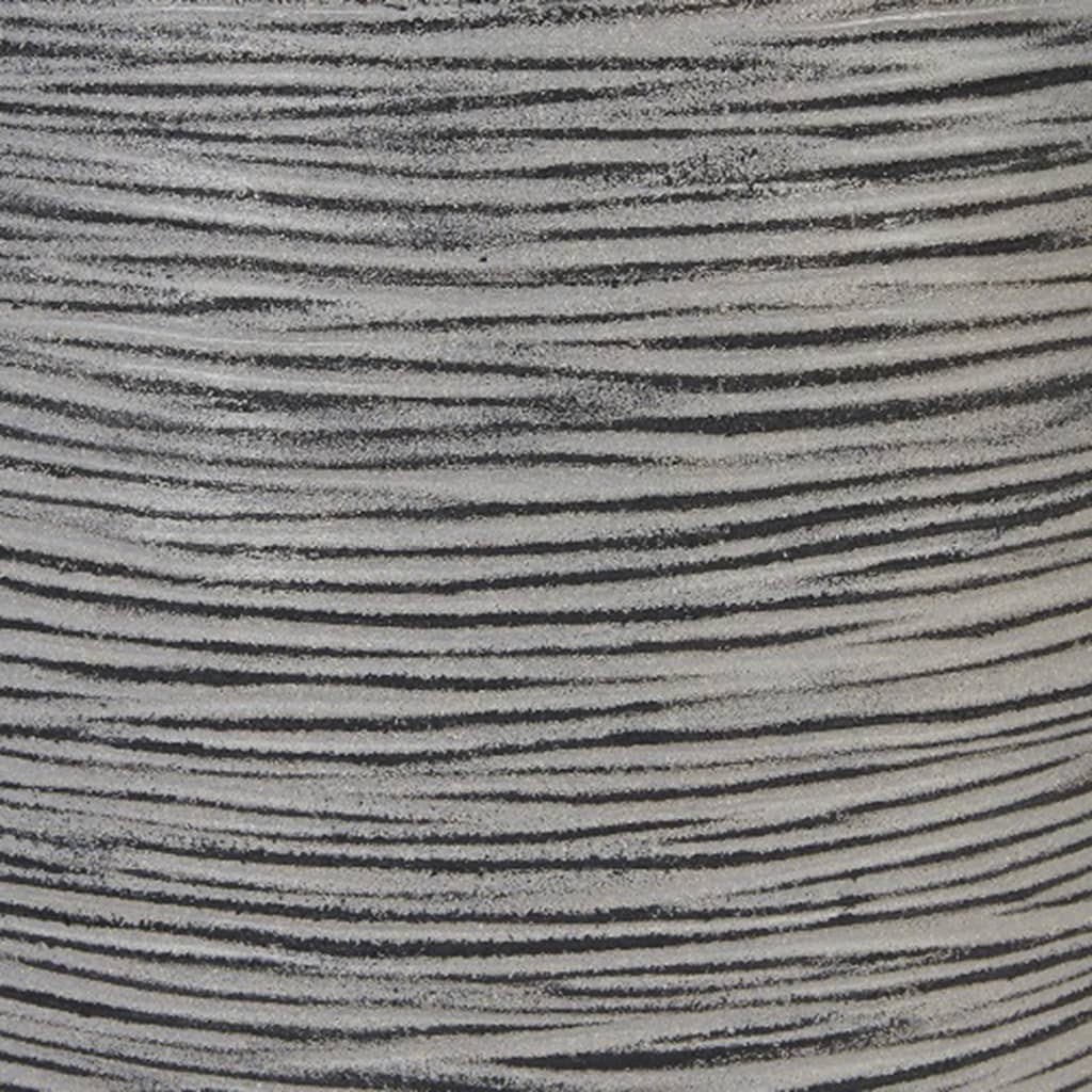 Vase Nature Rib ballformet 40x32 cm antrasitt KOFZ270