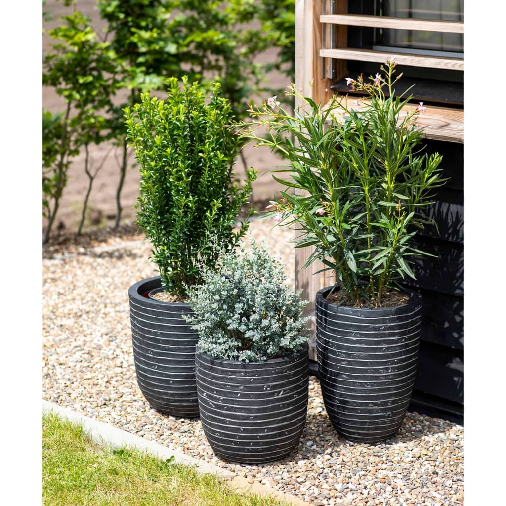 Plantevase Nature Row elegant lav 36x47 cm antrasitt KRWZ782
