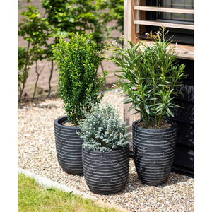 Plantevase Nature Row elegant lav 36x47 cm antrasitt KRWZ782