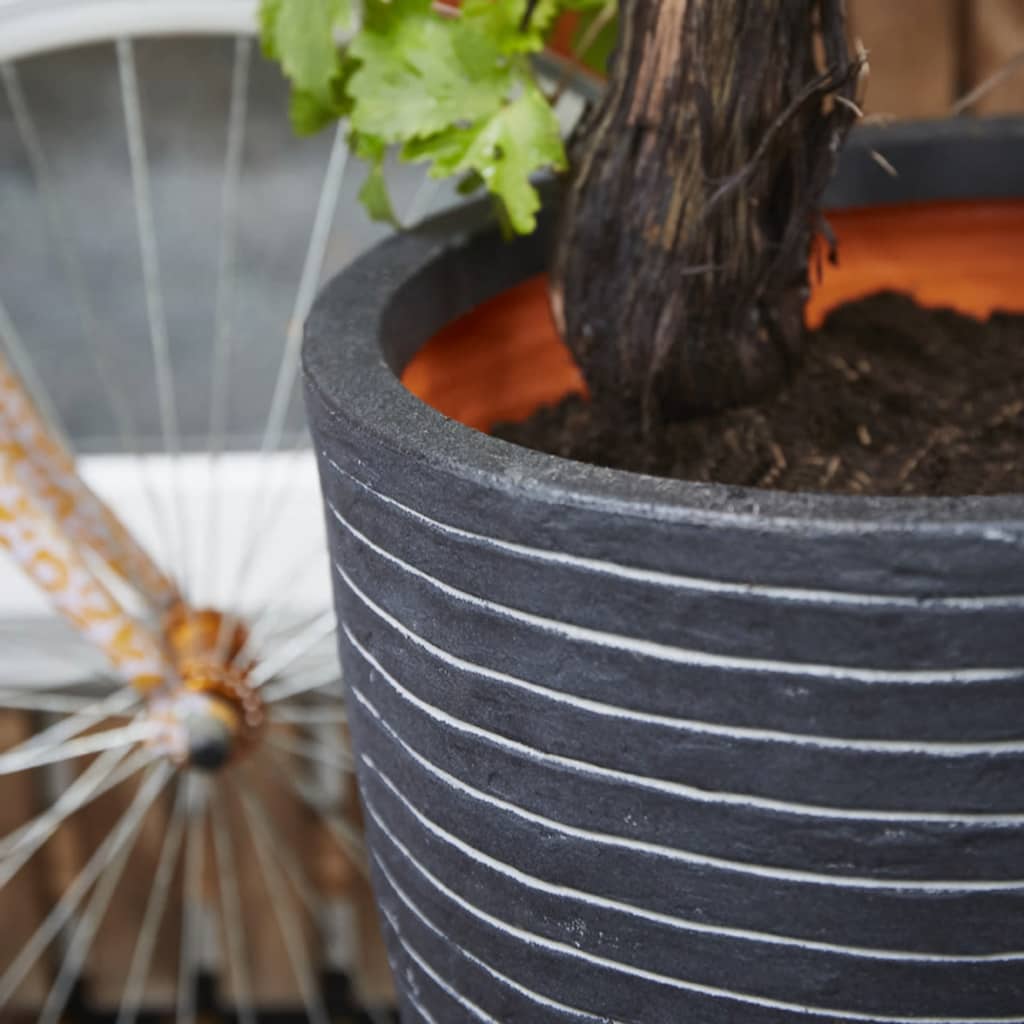 Plantevase Nature Row elegant lav 36x47 cm antrasitt KRWZ782
