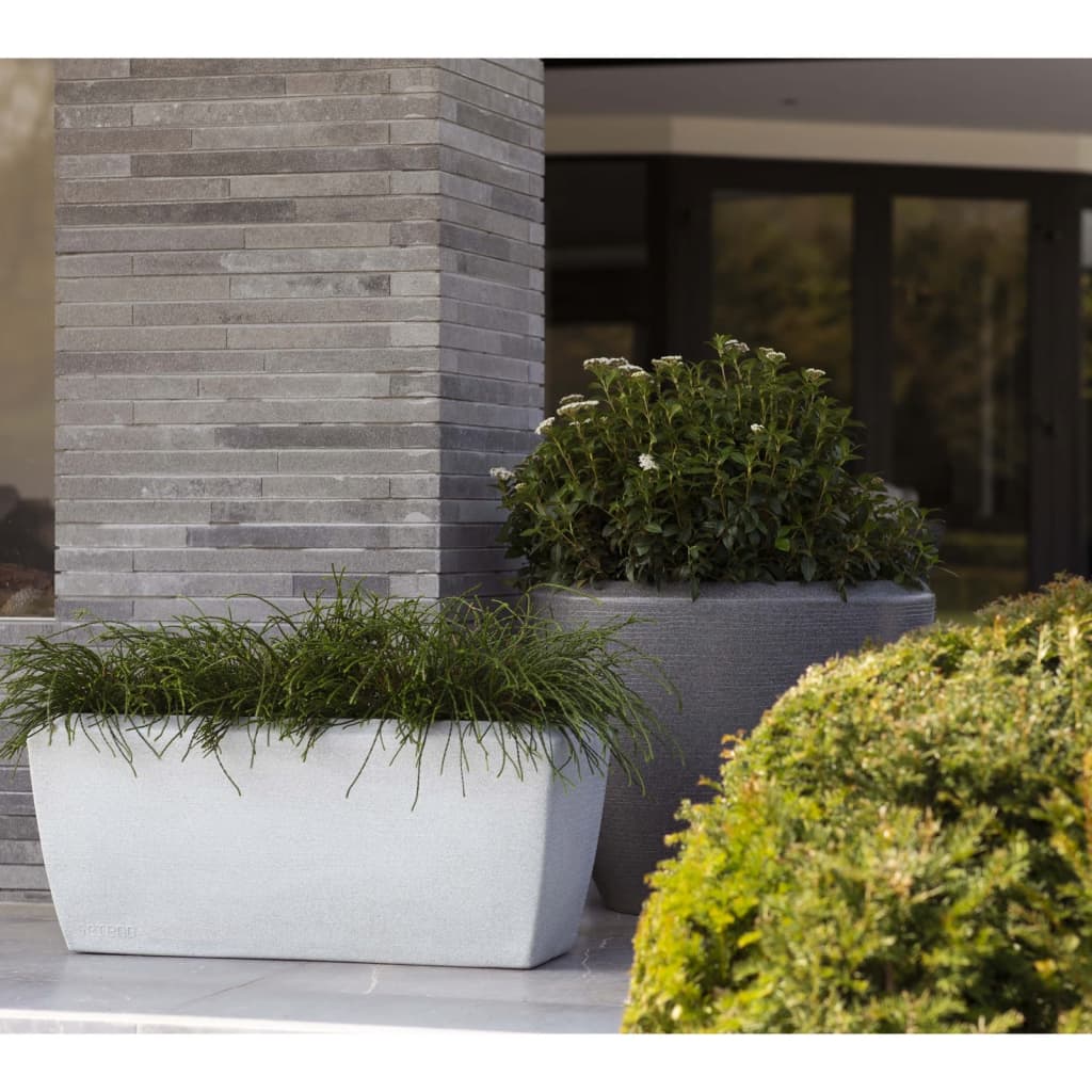 Plantepotte Arc Granite konisk lav 60x48 cm antrasitt