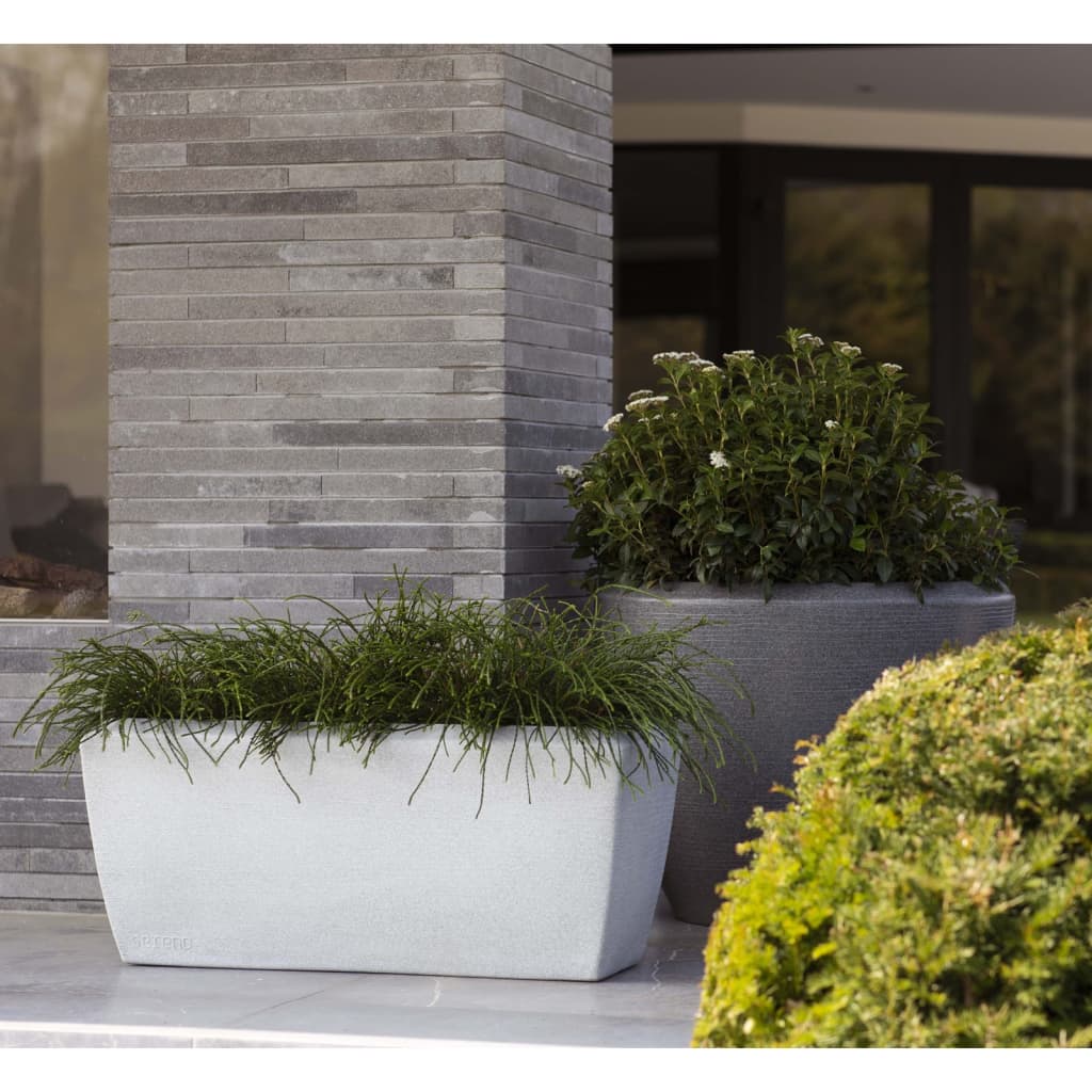 Plantekasse Arc Granite rektangulær 90x35x40 cm elfenben