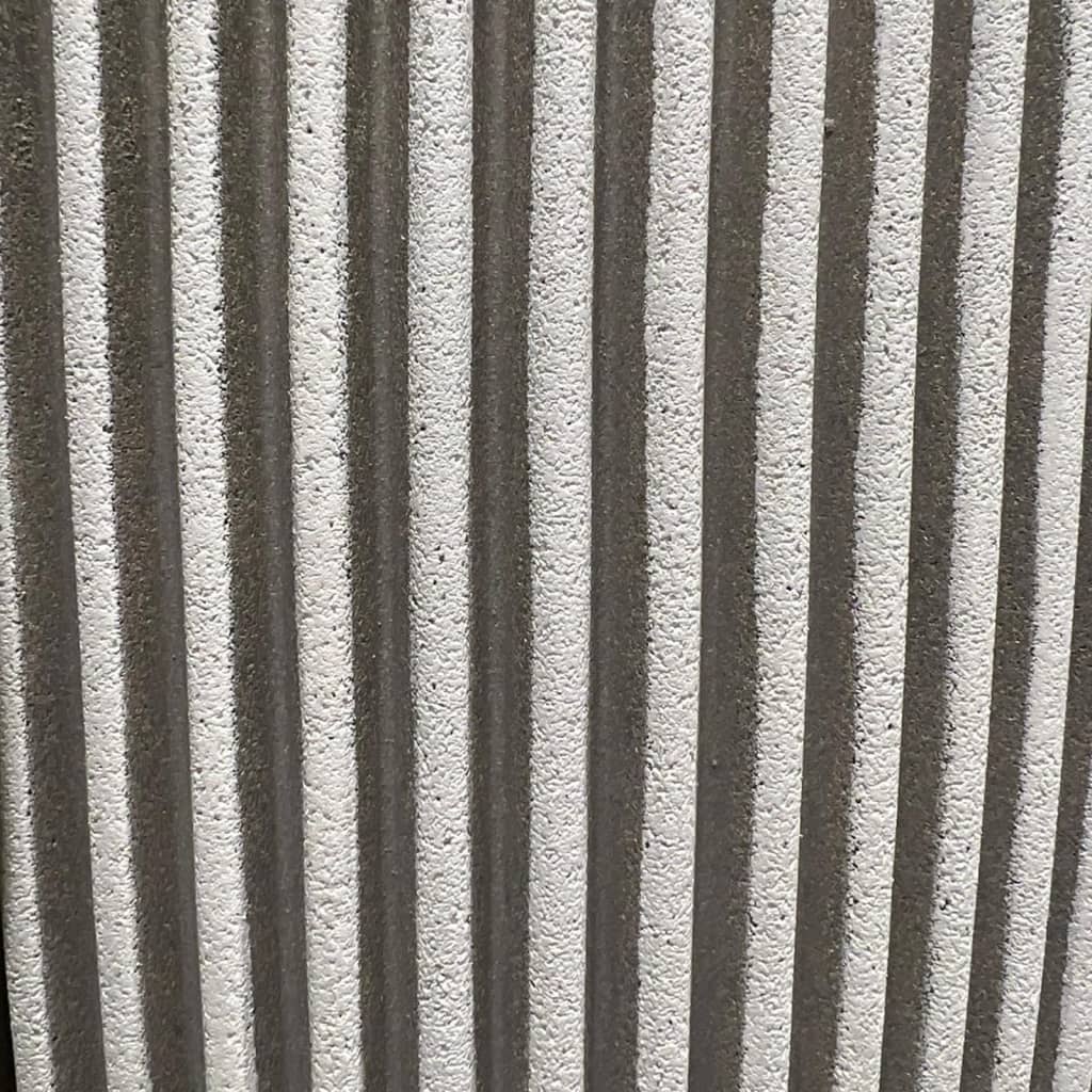 Plantekasse Groove 35x34 cm elfenben