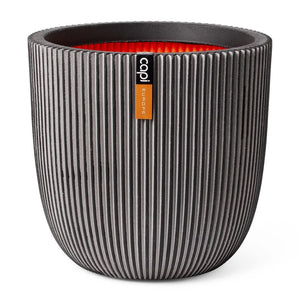 Plantekasse Groove 35x34 cm antrasitt