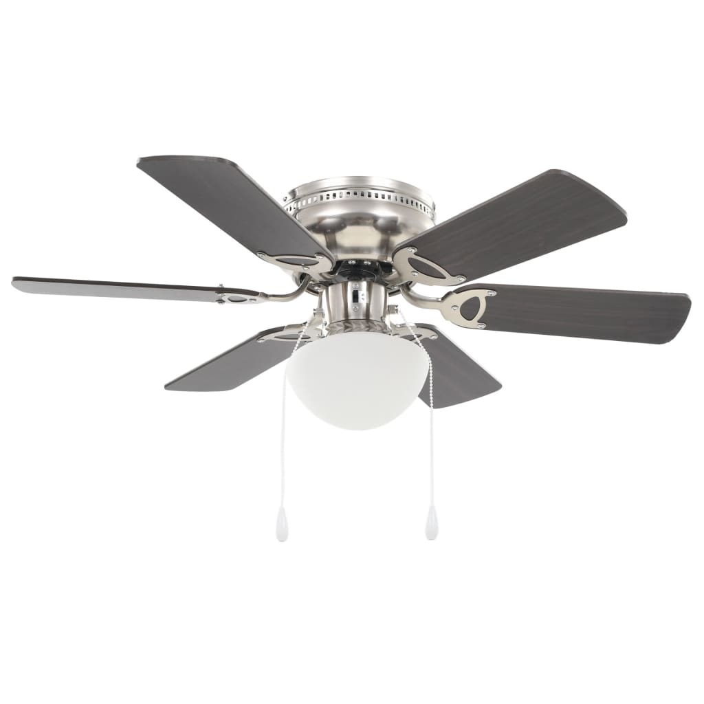 Dekorert takvifte med lys 82 cm mørkebrun