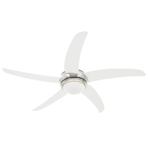 Dekorert takvifte med lys 128 cm hvit