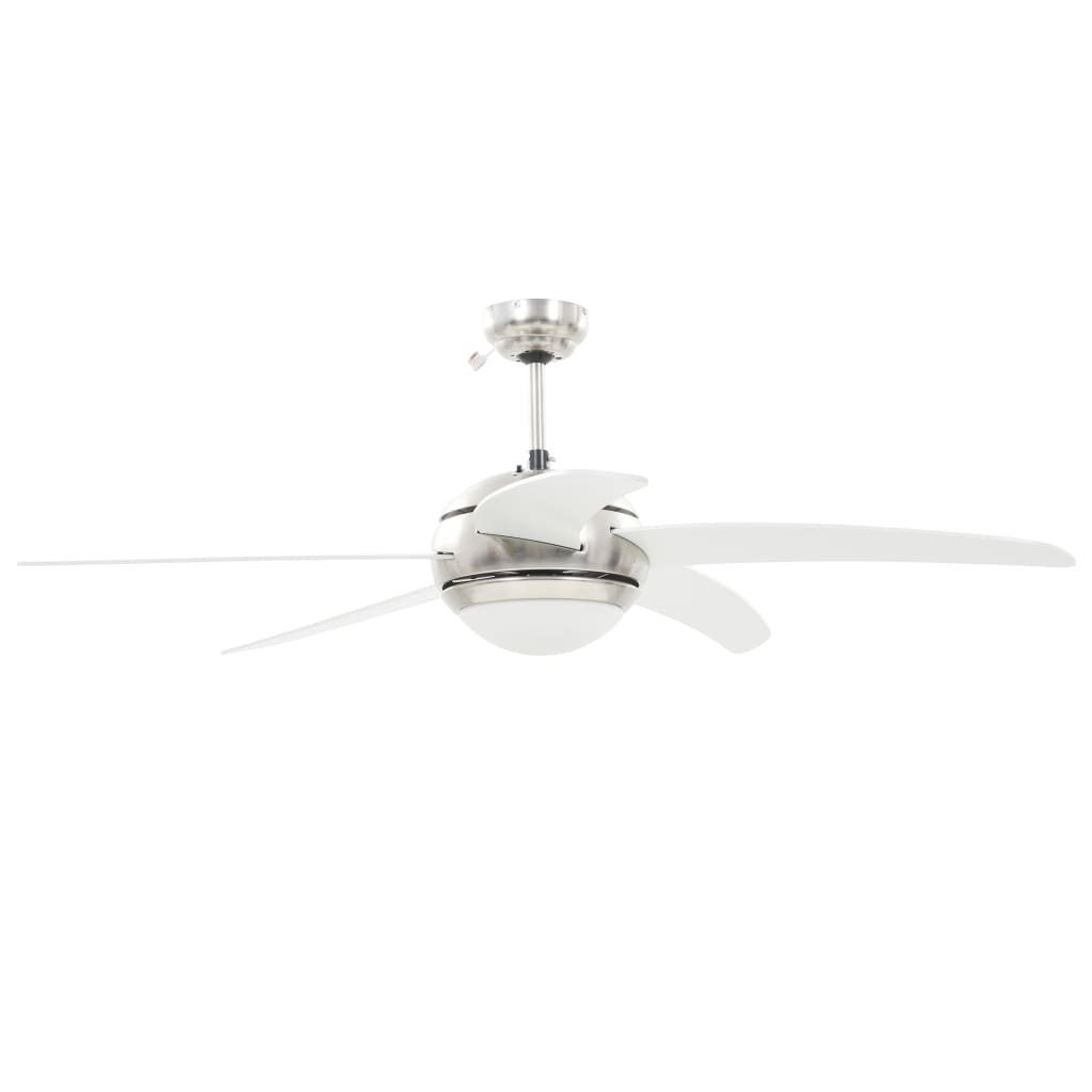 Dekorert takvifte med lys 128 cm hvit