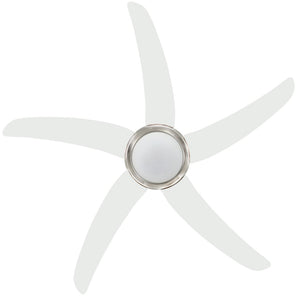 Dekorert takvifte med lys 128 cm hvit
