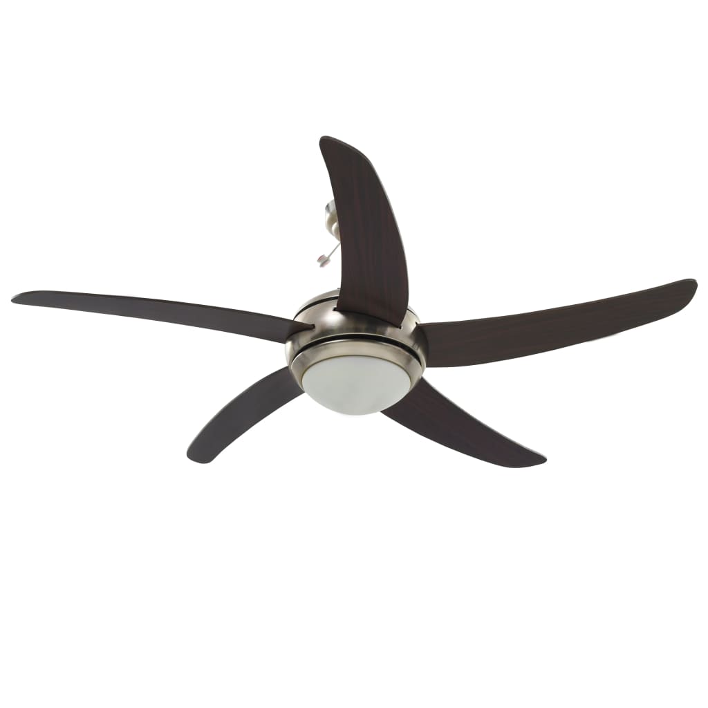 Dekorert takvifte med lys 128 cm brun