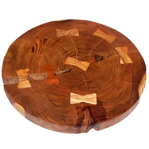 Tømmerbord massivt akasietre (55-60)x40 cm