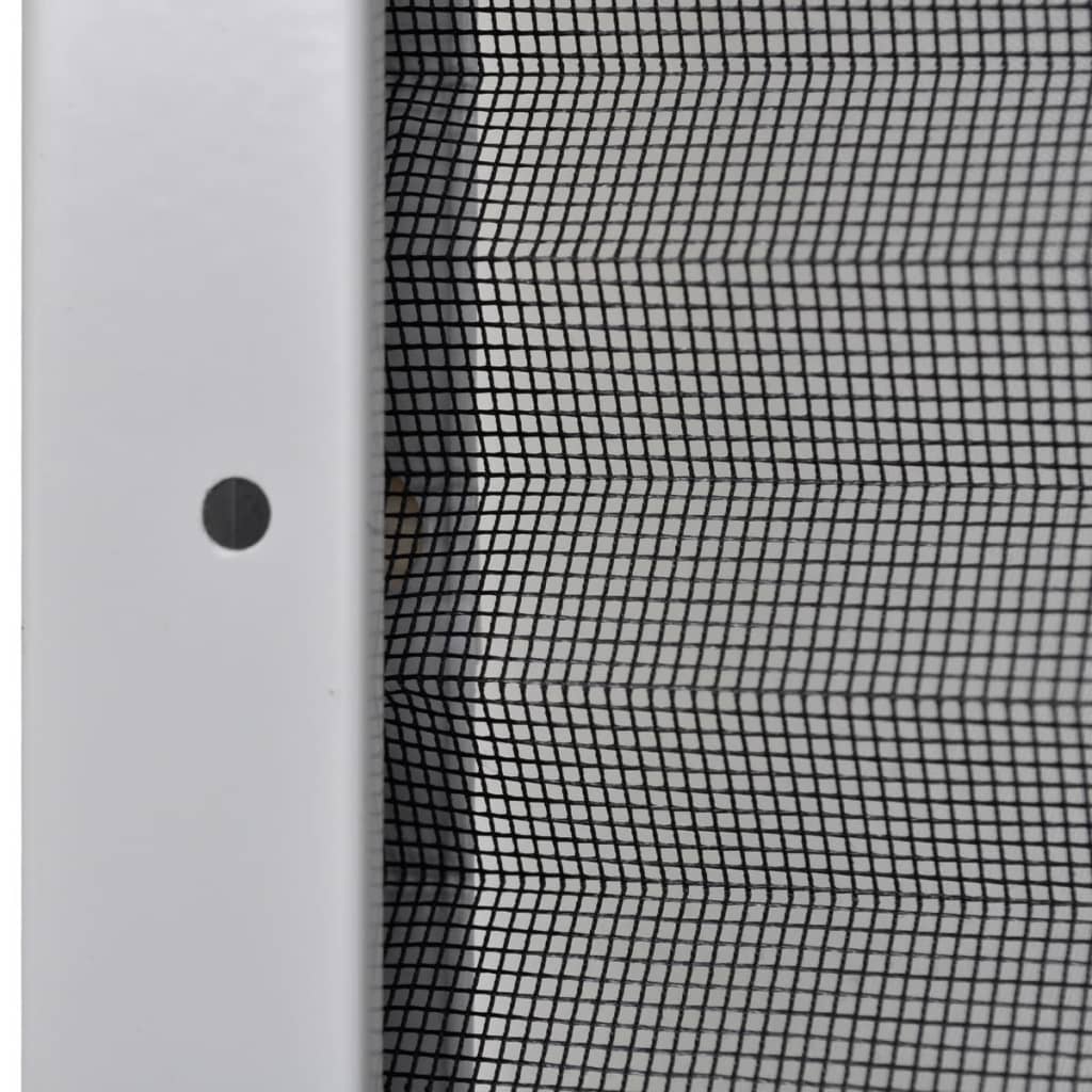Plissert insektskjerm for vindu aluminium 80x100 cm solskjerm