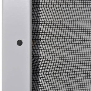 Plissert insektskjerm for vindu aluminium 80x100 cm solskjerm