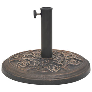 Parasollfot harpiks rund bronse 9 kg