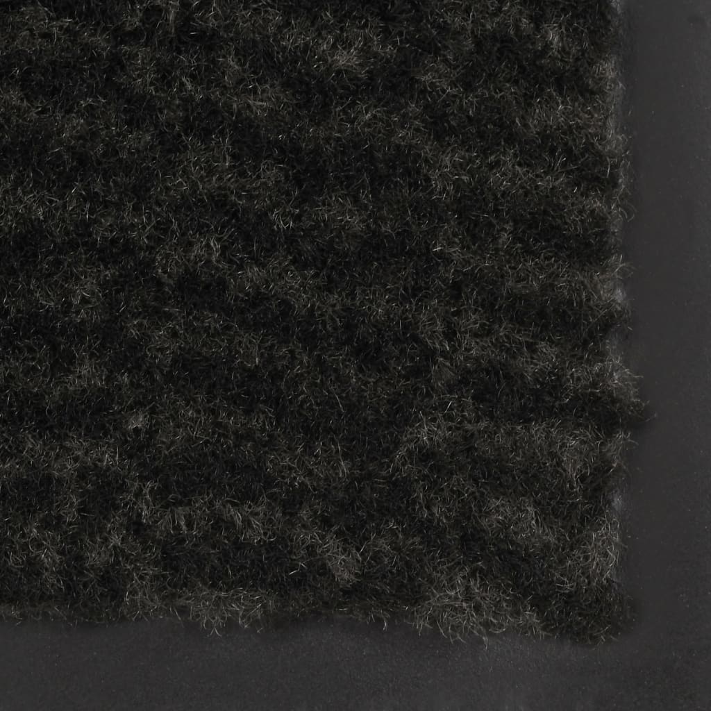 Støvkontroll matte rektangulær tuftet 60x90 cm svart