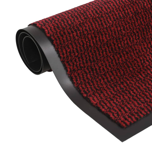 Støvkontroll matte rektangulær tuftet 60x90 cm rød