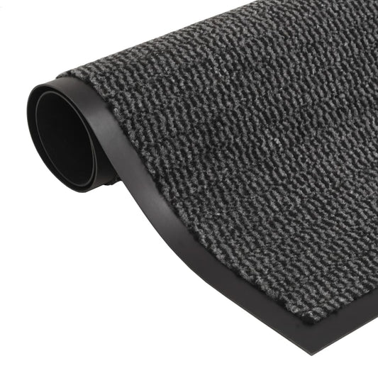 Støvkontroll matte rektangulært tuftet 80x120 cm antrasitt